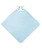 Sensillo, Water Friends, husa de baie moale cu aplicatie 3D, Hipopotam, albastru, 100-100 cm