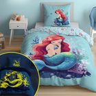 Sirena, Fluo, set lenjerie de pat single, 160-200 cm