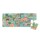 Smiki, ABC-ul orasului, puzzle cu labirint, 20 de imagini, 12 elemente