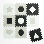 Smiki, covoras din spuma, figuri geometrice, 9 elemente