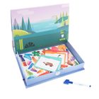 Smiki, Dinozauri, puzzle magnetic, 68 elemente