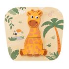Smiki, Girafa, puzzle din lemn, 5 elemente