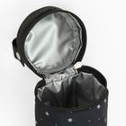 Smiki, husa termica pentru sticla, negru cu stelute