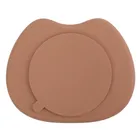 Smiki, Pisica, farfurie compartimentata din silicon, maro