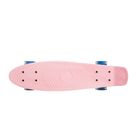 Smiki, placa skateboard tip fish cu roti LED, roz