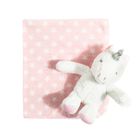 Smiki, Unicorn, patura, roz, stelute, 75-90 cm