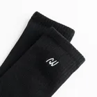 Sosete inalte negre unisex NOWEAR