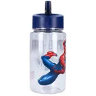 Spider-Man, Drink Up, sticla da apa cu pai, albastru, 450 ml