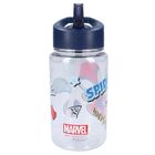 Spidey, Drink Up, sticla da apa cu pai, albastru, 450 ml