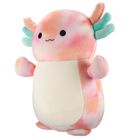 Squishmallows, HugMees, Medium Plush, Aksel Peach Tie-Dye Axolotl, jucarie de plus, 25 cm