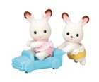 Sylvanian Families, Iepurasii gemeni cu urechiuse de ciocolata, set de figurine, 5420