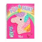 Top Model, Unicorn Ylvi, Pop&Paint, carte de colorat senzoriala, set artistic