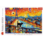 Trefl, Cat in Paris, Grateful Licensing with Fee, puzzle, 1000 piese