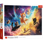 Trefl, Cosmic Kitties, puzzle, 500 piese