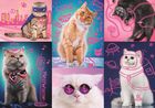 Trefl, Neon Color Line, Super pisici, puzzle, 1000 piese