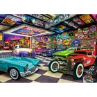 Trefl, Premium Plus, Tea Time, Car collector's garage, puzzle, 1000 piese