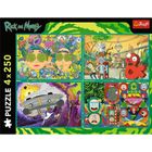 Trefl, Rick and Morty, puzzle, 4-250 piese