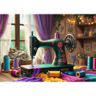 Trefl, Sewing Machine, puzzle, 1000 piese