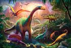 Trefl, Taramul dinozaurilor, puzzle, 100 piese