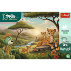 Trefl, Trefliks, Inspired By Nature, Ghepardi, puzzle, 100 piese