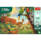 Trefl, Trefliks, Inspired By Nature, Koala si cangurii, puzzle, 100 piese
