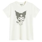 Tricou alb cu imprimeu Kuromi NOWEAR