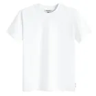 Tricou basic alb cu croiala relaxed NOWEAR