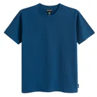 Tricou basic bleumarin cu croiala relaxed NOWEAR