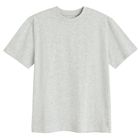 Tricou basic gri din bumbac pieptanat NOWEAR