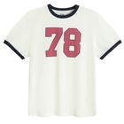 Tricou din bumbac cu imprimeu oversize NOWEAR