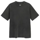 Tricou regular cenusiu-negru NOWEAR