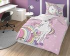 Unicorn, set lenjerie de pat single, 140-200 cm