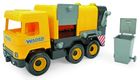 Wader, Middle Truck, masinuta de gunoi, vehicul, 42 cm, galben