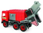 Wader, Middle Truck, masinuta de gunoi, vehicul, 42 cm, rosu