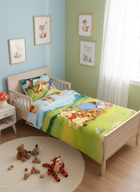 Winnie the Pooh, set lenjerie de pat single, 100-135 cm