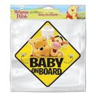 Winnie the Pooh, tabla "Baby On Board" cu ventuza