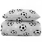 XOXO, set de lenjerie de pat pentru tineri, 160-200 cm + 70-80 cm, Football
