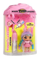 Yummiland, PEEPS, Lip Gloss Doll, Maddie Mallows, mini papusa + luciu de buze DIY