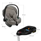 Lionelo, Astrid, i-Size, scaun auto cu baza, Beige Taupe