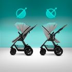 Kinderkraft, Xmoov, carucior multifunctional Travel System 3in1, gri