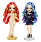 Rainbow High, Twins, Laurel & Holly De’Vious, papusi fashion, 2 buc.