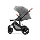Kinderkraft, Prime, carucior multifunctional 2in1, gri + geanta Mommy Bag