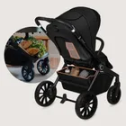 Lionelo, Mika Plus, carucior multifunctional 3in1, Black Onyx