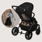 Lionelo, Mika Plus, carucior multifunctional 3in1, Black Onyx