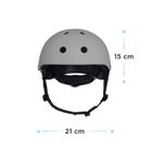 Kinderkraft, Safety, casca de bicicleta, gri