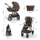 Kinderkraft, Prime 3, carucior multifunctional, 3in1, Velvet Mocca