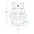 Lionelo, Harmony i-Size, scaun auto, Concrete Bamboo