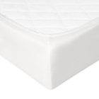 BabyMatex, cearceaf cu elastic din bumbac, 70-140 cm, alb