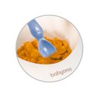 BabyOno, castron cu ventuza si lingura, alb-bleumarin