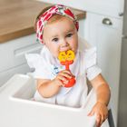 BabyOno, Juicy Orange, jucarie pentru dentitie cu zornaitoare